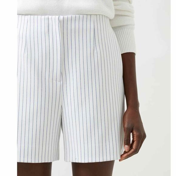 French Connection Pinstripe Shorts Size US 6 Summer White - Picture 6 of 14